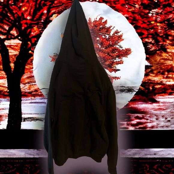 Pulp Fiction ‘I Said Goddamn’ Hoodie Large Pullover Black Uma Thurman Tarantino - Picture 5 of 6